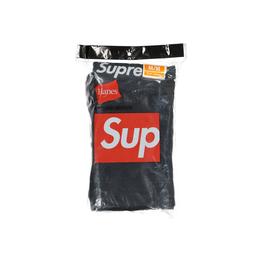 Supreme Hanes Boxer Briefs (4 Pack) "Black"