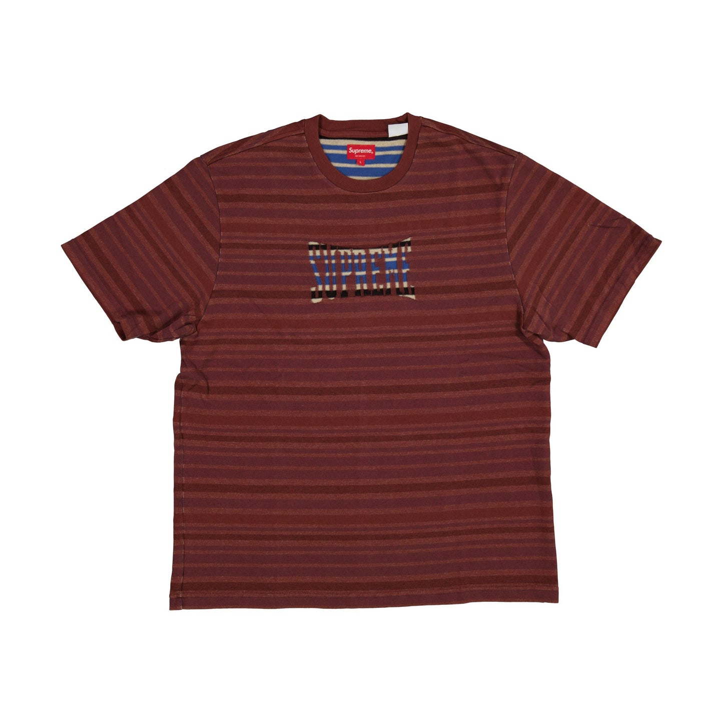 Supreme Inverted Stripe S/S T-shirt "Brown" (SS24)