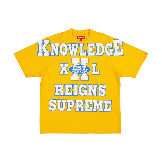 Supreme Overprint Knowledge S/S Top (SS24) "Gold"