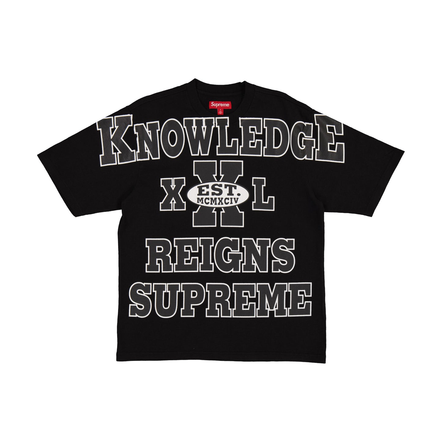 Supreme Overprint Knowledge S/S Top (SS24) "Black"