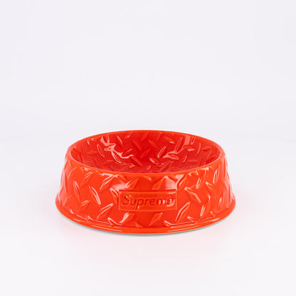 Supreme Diamond Plate Dog Bowl (SS23)