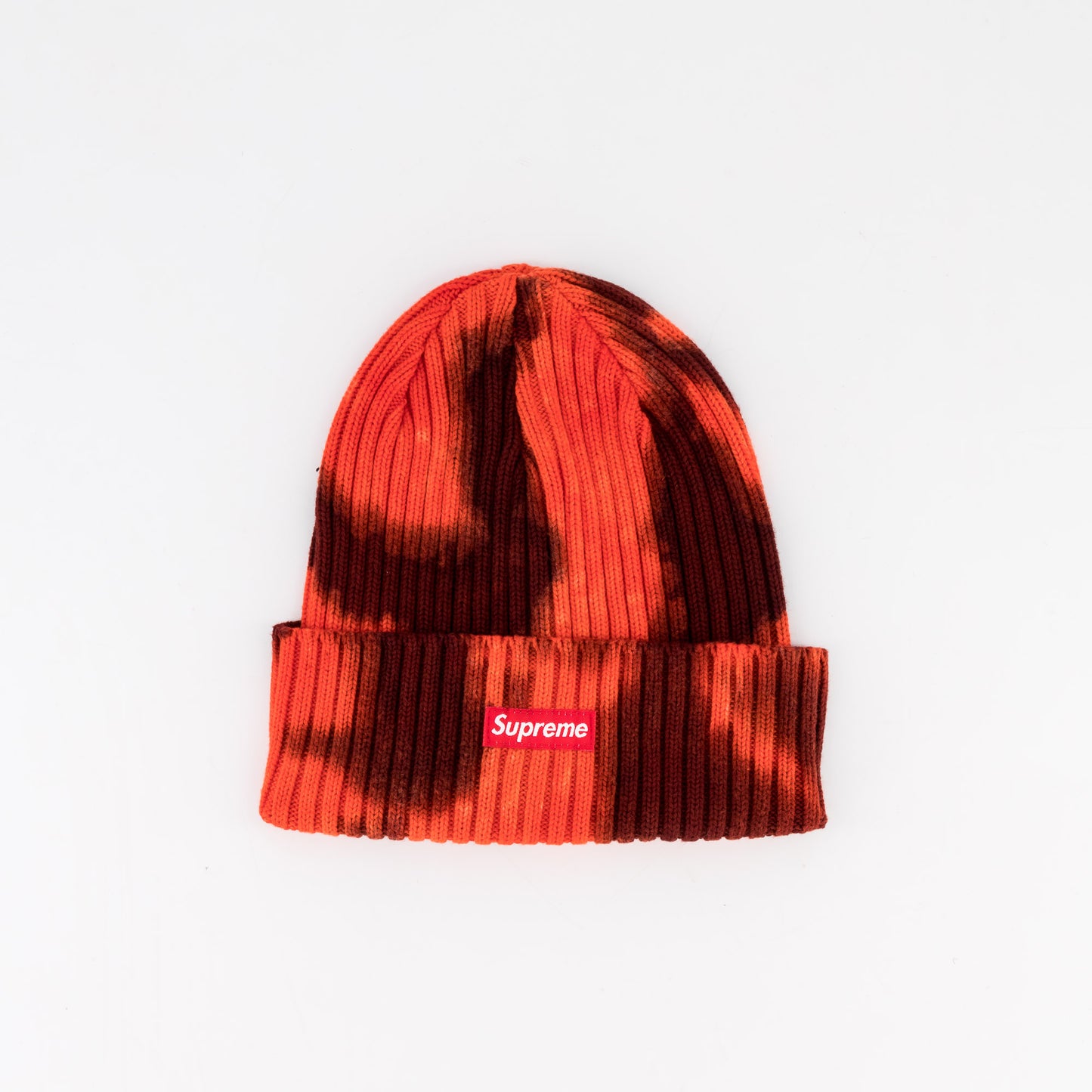 Supreme Overdyed Beanie (SS24) "Splatter Red"