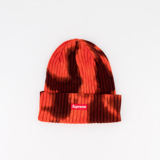 Supreme Overdyed Beanie (SS24) "Splatter Red"