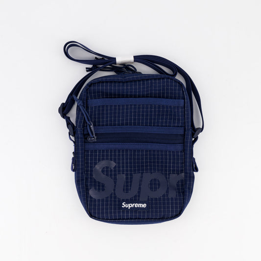 Supreme Shoulder Side Bag '3M Reflective Grid' Navy (SS24)