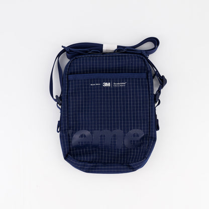 Supreme Shoulder Side Bag '3M Reflective Grid' Navy (SS24)