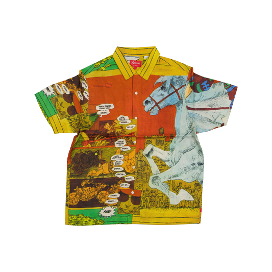 Supreme Ronin Silk S/S Shirts Gold (SS23)