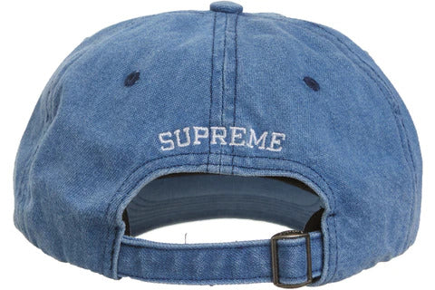 Supreme Multi Color Logo 6-Panel Denim Cap